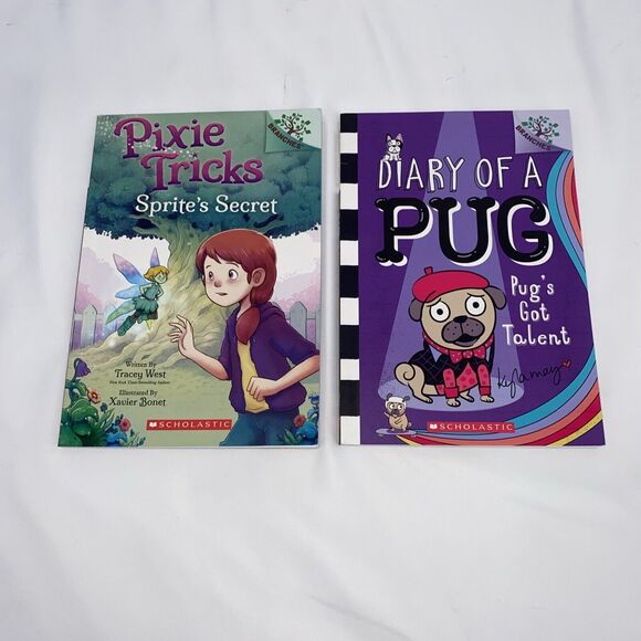 Pixie Tricks Diary Of A Pug Scholastic Grade 2 Book Lot - Picture 1 of 5